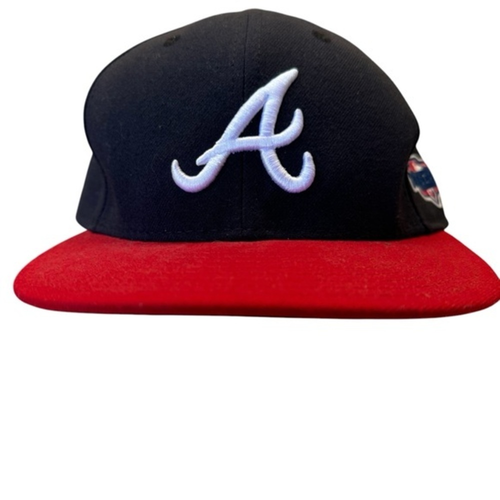 Atlanta Braves New Era Post Season Authentic On-Field Low Profile 59FIFTY hat.